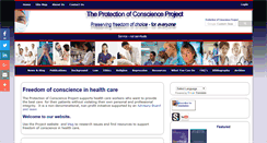 Desktop Screenshot of consciencelaws.org