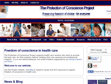 Tablet Screenshot of consciencelaws.org